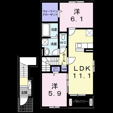 オイコス　オニロ　相生Ｃの物件間取画像